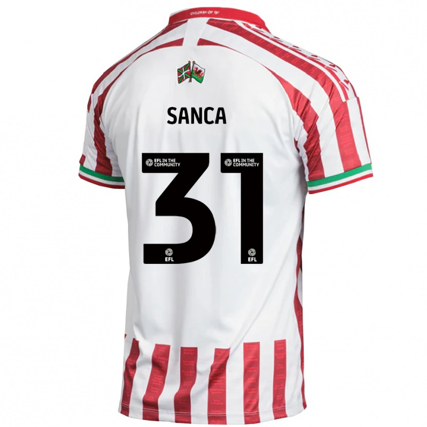 Danxen Kvinnor Nelson Sanca #31 Röd Vit Bortatröja Matchtröjor 2025/26 Tröjor T-Tröja