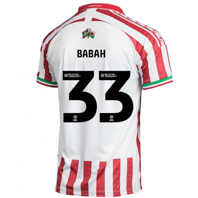 Danxen Kvinnor Armani Babah #33 Röd Vit Bortatröja Matchtröjor 2025/26 Tröjor T-Tröja