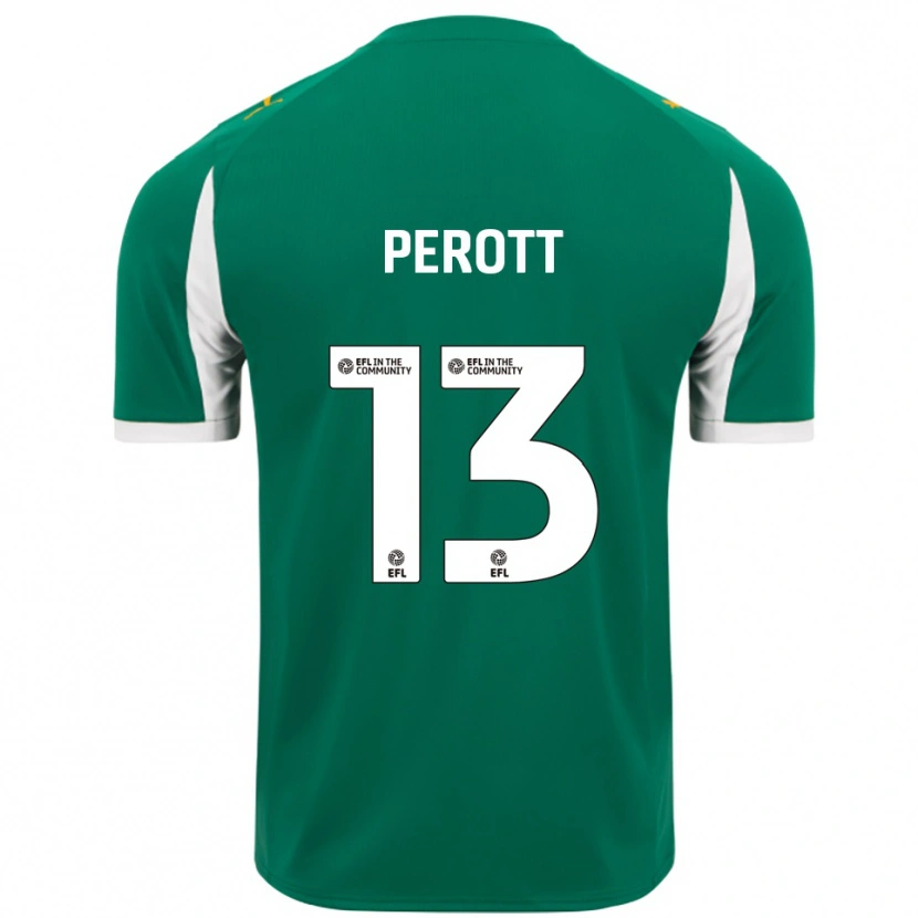 Danxen Kvinnor Milai Perott #13 Grön Vit Bortatröja Matchtröjor 2025/26 Tröjor T-Tröja