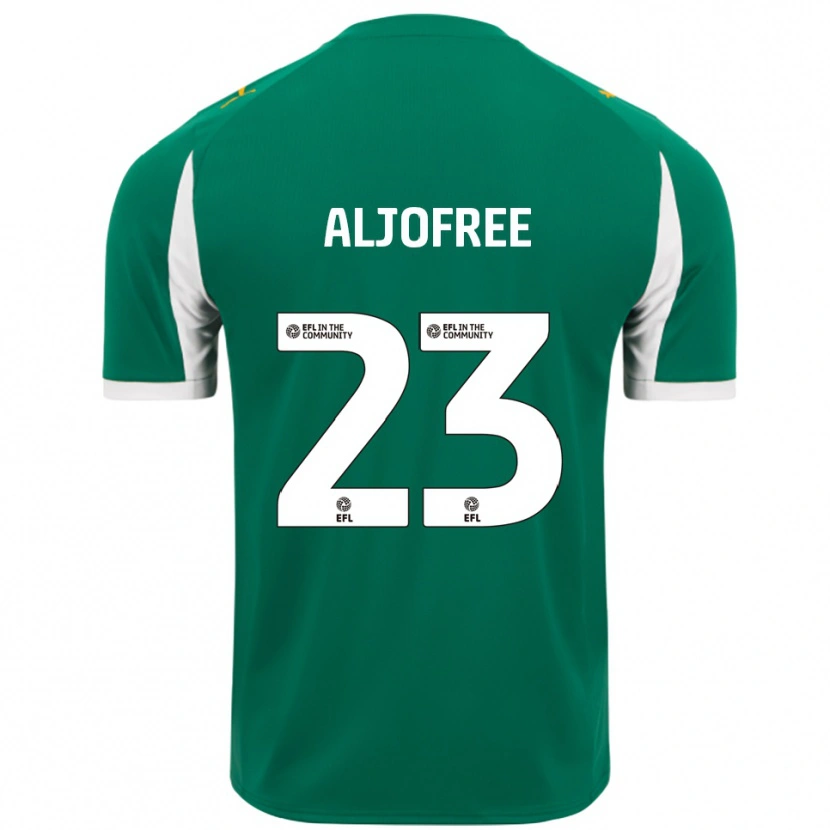 Danxen Kvinnor Sonny Aljofree #23 Grön Vit Bortatröja Matchtröjor 2025/26 Tröjor T-Tröja