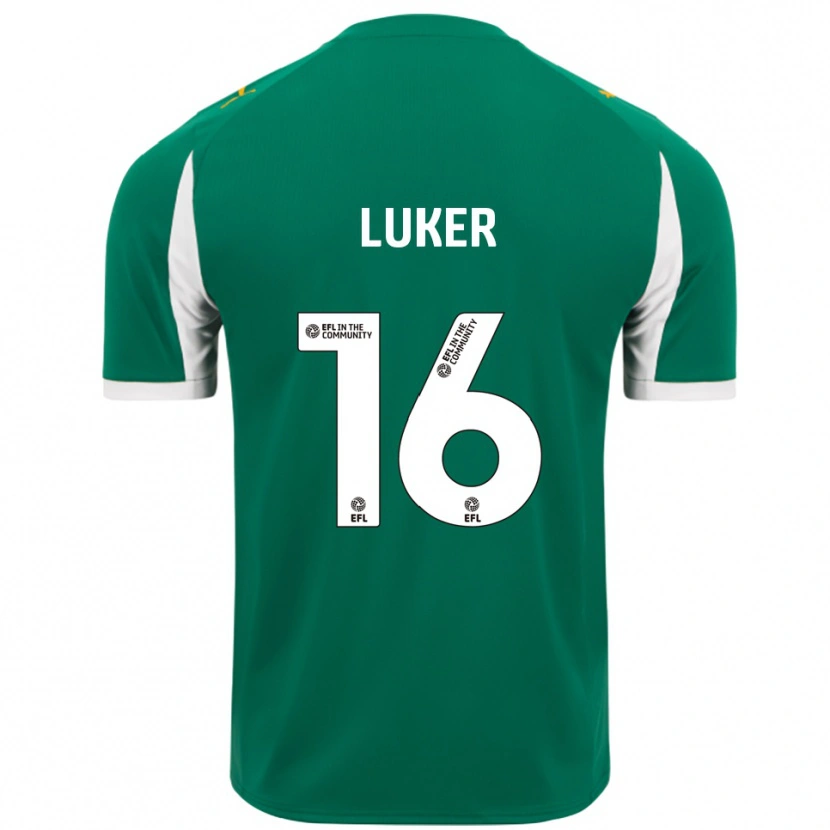 Danxen Kvinnor Jayden Luker #16 Grön Vit Bortatröja Matchtröjor 2025/26 Tröjor T-Tröja