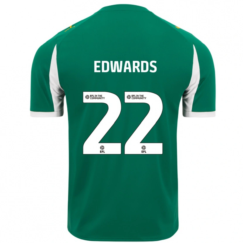 Danxen Kvinnor Curtis Edwards #22 Grön Vit Bortatröja Matchtröjor 2025/26 Tröjor T-Tröja