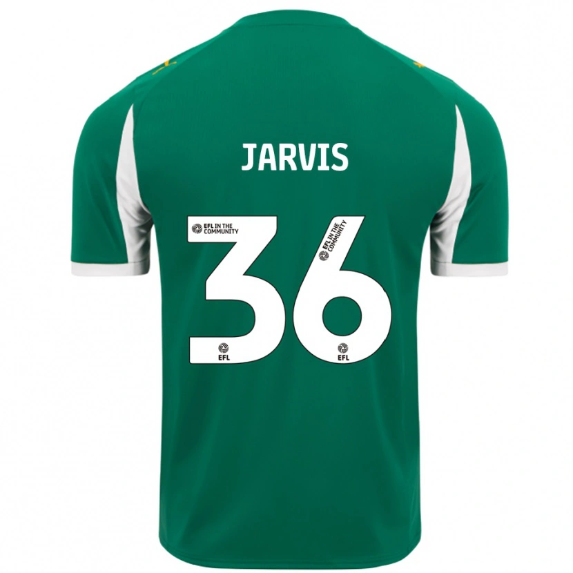 Danxen Kvinnor Will Jarvis #36 Grön Vit Bortatröja Matchtröjor 2025/26 Tröjor T-Tröja