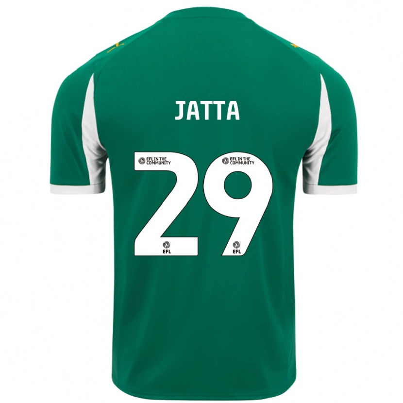 Danxen Kvinnor Alassana Jatta #29 Grön Vit Bortatröja Matchtröjor 2025/26 Tröjor T-Tröja