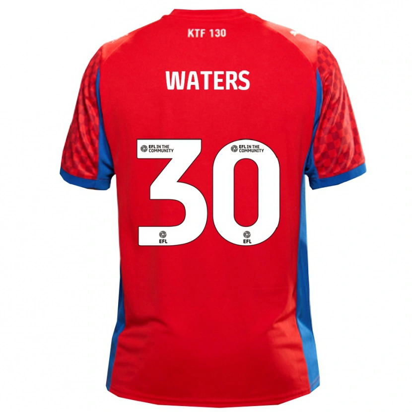 Danxen Kvinnor Billy Waters #30 Röd Blå Bortatröja Matchtröjor 2025/26 Tröjor T-Tröja