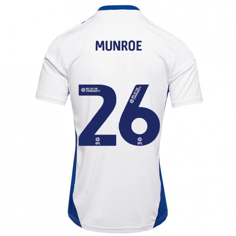 Danxen Kvinnor Finley Munroe #26 Vit Blå Bortatröja Matchtröjor 2025/26 Tröjor T-Tröja