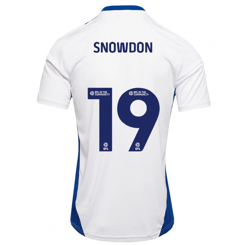 Danxen Kvinnor Joe Snowdon #19 Vit Blå Bortatröja Matchtröjor 2025/26 Tröjor T-Tröja