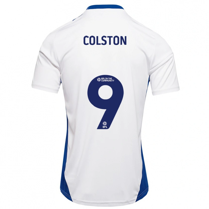 Danxen Kvinnor Annie Colston #9 Vit Blå Bortatröja Matchtröjor 2025/26 Tröjor T-Tröja