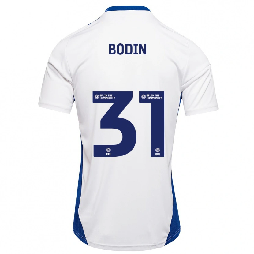 Danxen Kvinnor Billy Bodin #31 Vit Blå Bortatröja Matchtröjor 2025/26 Tröjor T-Tröja