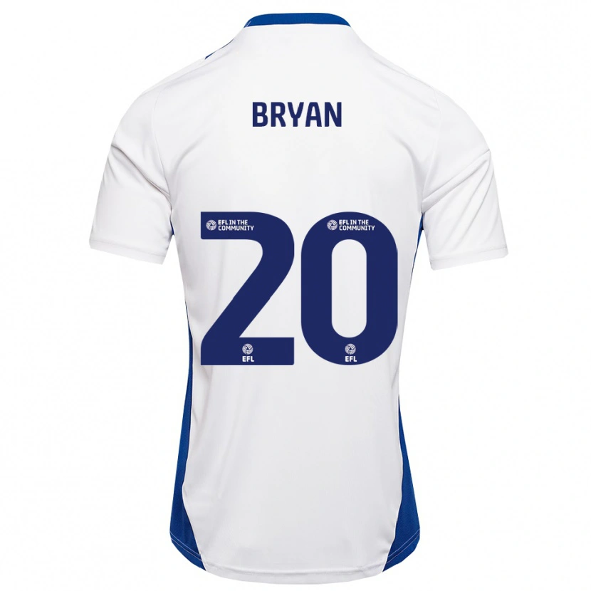 Danxen Kvinnor Joshua Bryan #20 Vit Blå Bortatröja Matchtröjor 2025/26 Tröjor T-Tröja