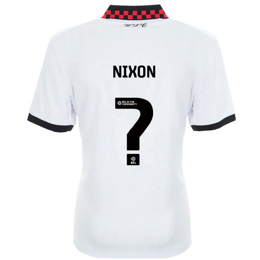 Danxen Kvinnor Freya Nixon #0 Vit Svart Bortatröja Matchtröjor 2025/26 Tröjor T-Tröja