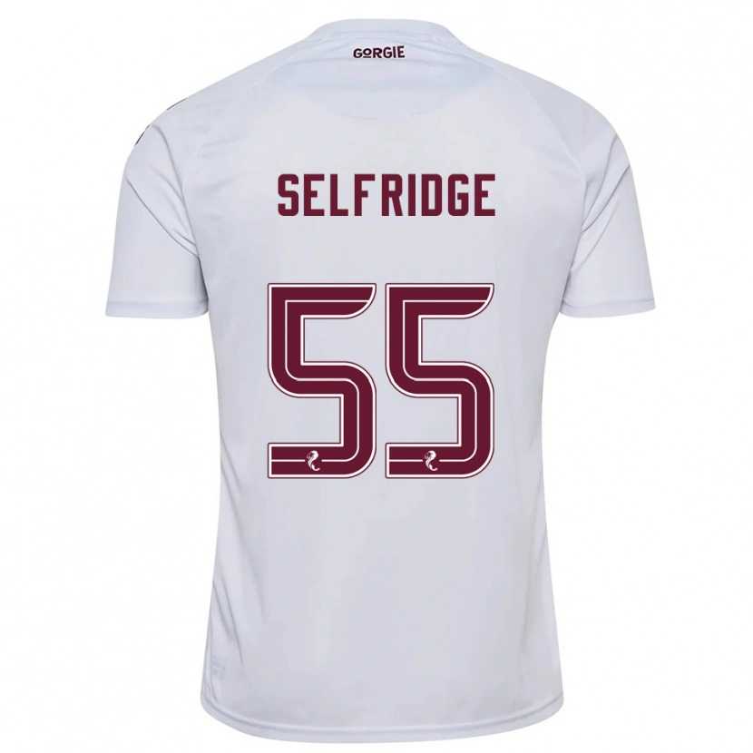 Danxen Kvinnor Louis Selfridge #55 Vit Vinröd Bortatröja Matchtröjor 2025/26 Tröjor T-Tröja