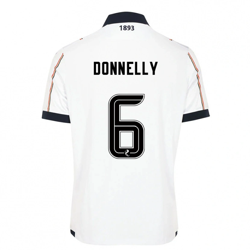 Danxen Kvinnor Aaron Donnelly #6 Vit Marin Röd Bortatröja Matchtröjor 2025/26 Tröjor T-Tröja