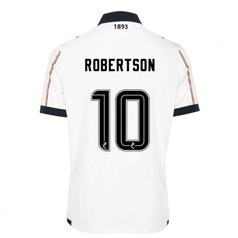 Danxen Kvinnor Finlay Robertson #10 Vit Marin Röd Bortatröja Matchtröjor 2025/26 Tröjor T-Tröja