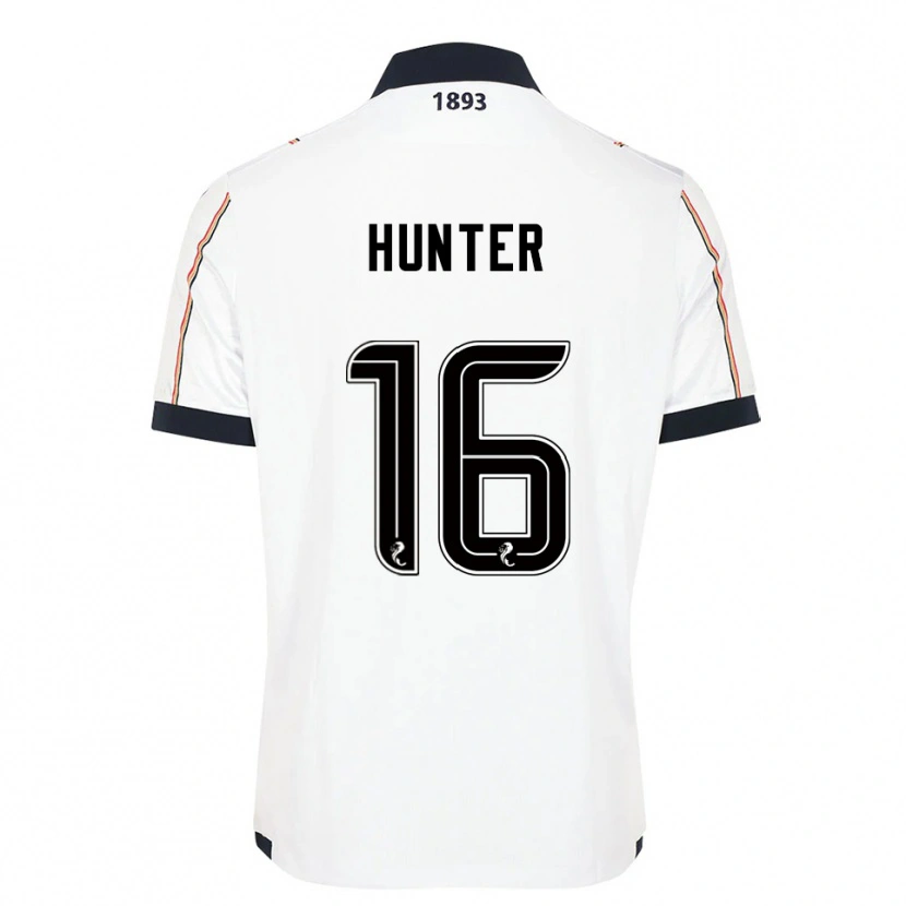 Danxen Kvinnor Michael Hunter #16 Vit Marin Röd Bortatröja Matchtröjor 2025/26 Tröjor T-Tröja