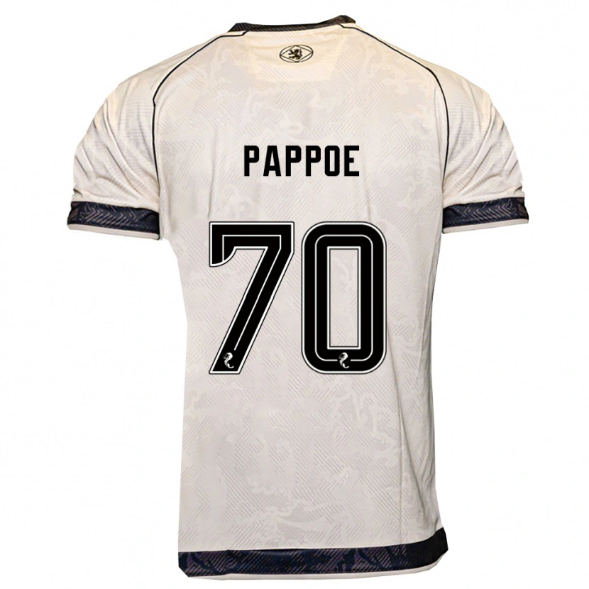 Danxen Kvinnor Isaac Pappoe #70 Vit Svart Bortatröja Matchtröjor 2025/26 Tröjor T-Tröja