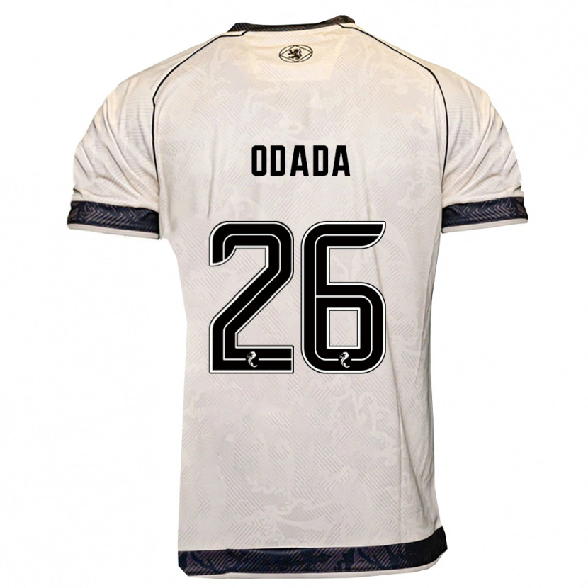 Danxen Kvinnor Richard Odada #26 Vit Svart Bortatröja Matchtröjor 2025/26 Tröjor T-Tröja