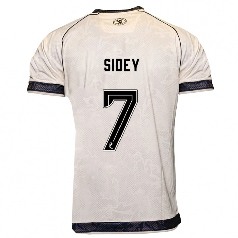 Danxen Kvinnor Leah Sidey #7 Vit Svart Bortatröja Matchtröjor 2025/26 Tröjor T-Tröja