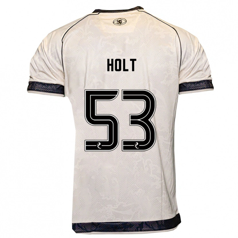 Danxen Kvinnor Josh Holt #53 Vit Svart Bortatröja Matchtröjor 2025/26 Tröjor T-Tröja