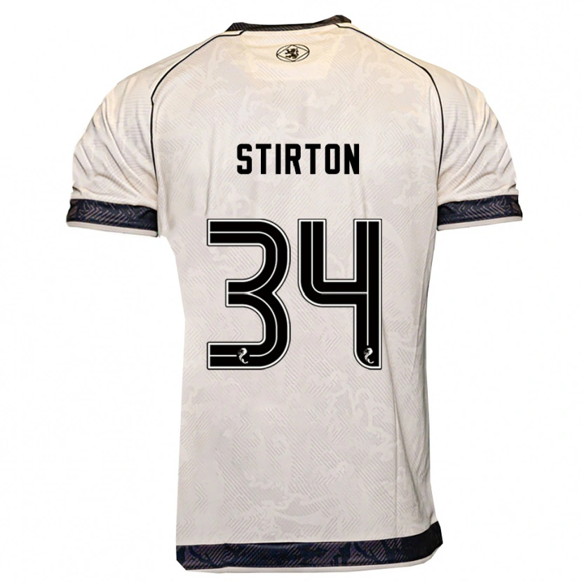 Danxen Kvinnor Owen Stirton #34 Vit Svart Bortatröja Matchtröjor 2025/26 Tröjor T-Tröja
