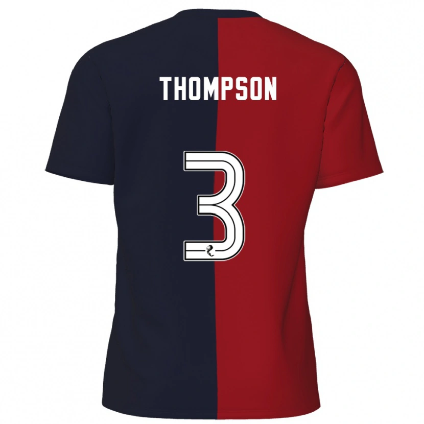 Danxen Kvinnor Dominic Thompson #3 Röd Marin Bortatröja Matchtröjor 2025/26 Tröjor T-Tröja