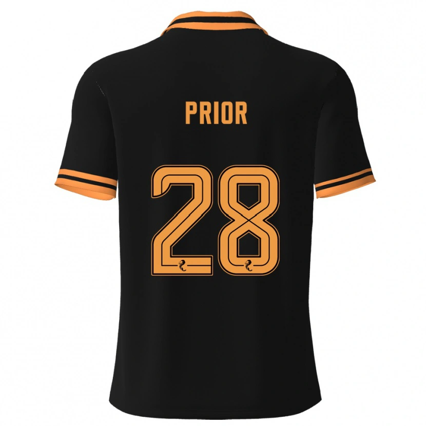 Danxen Kvinnor Jérôme Prior #28 Svart Gul Bortatröja Matchtröjor 2025/26 Tröjor T-Tröja