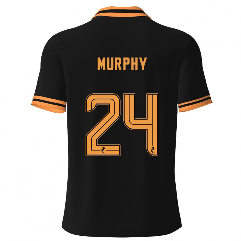 Danxen Kvinnor Jessica Murphy #24 Svart Gul Bortatröja Matchtröjor 2025/26 Tröjor T-Tröja