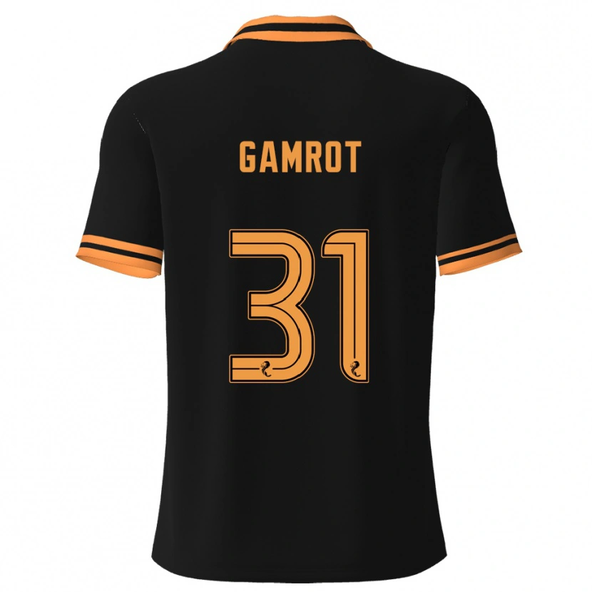 Danxen Kvinnor Schenai Gamrot #31 Svart Gul Bortatröja Matchtröjor 2025/26 Tröjor T-Tröja