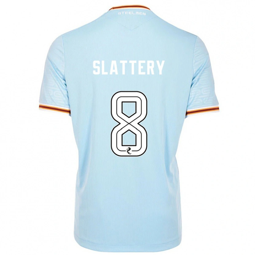 Danxen Kvinnor Callum Slattery #8 Himmelsblå Bortatröja Matchtröjor 2025/26 Tröjor T-Tröja
