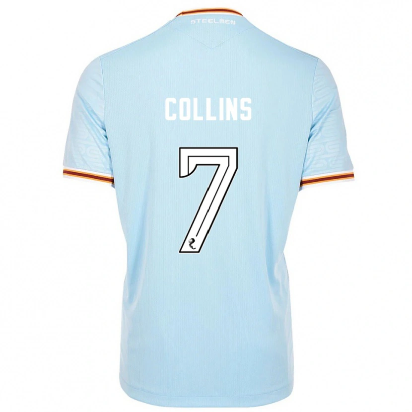 Danxen Kvinnor Bailley Collins #7 Himmelsblå Bortatröja Matchtröjor 2025/26 Tröjor T-Tröja