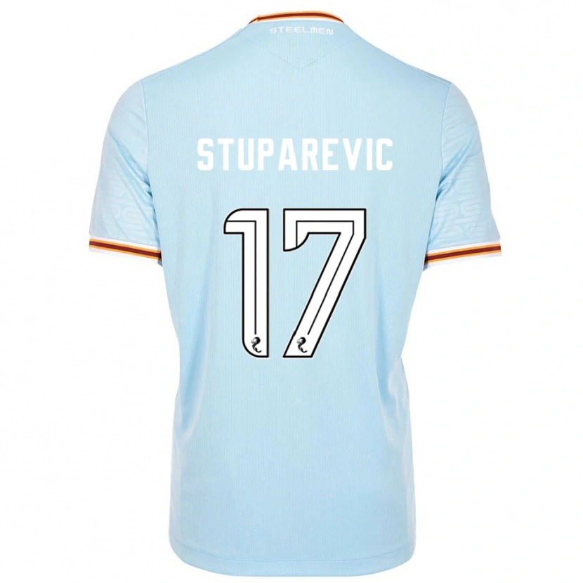 Danxen Kvinnor Filip Stuparevic #17 Himmelsblå Bortatröja Matchtröjor 2025/26 Tröjor T-Tröja