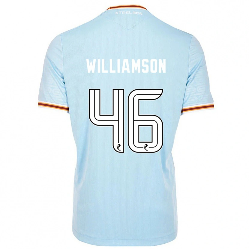 Danxen Kvinnor Scott Williamson #46 Himmelsblå Bortatröja Matchtröjor 2025/26 Tröjor T-Tröja