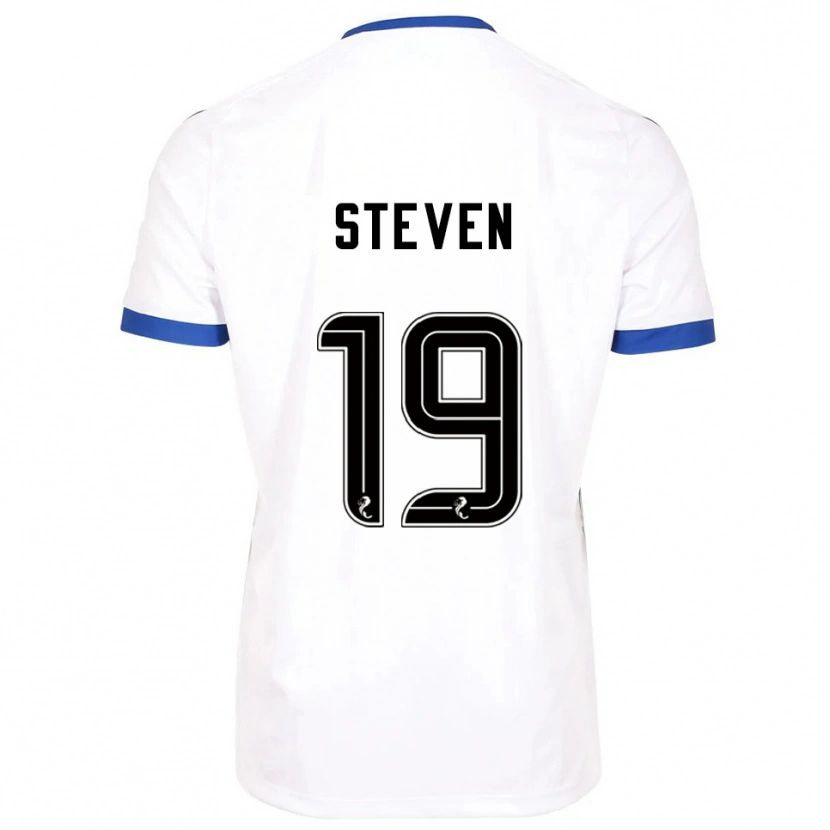 Danxen Kvinnor Taylor Steven #19 Vit Blå Bortatröja Matchtröjor 2025/26 Tröjor T-Tröja