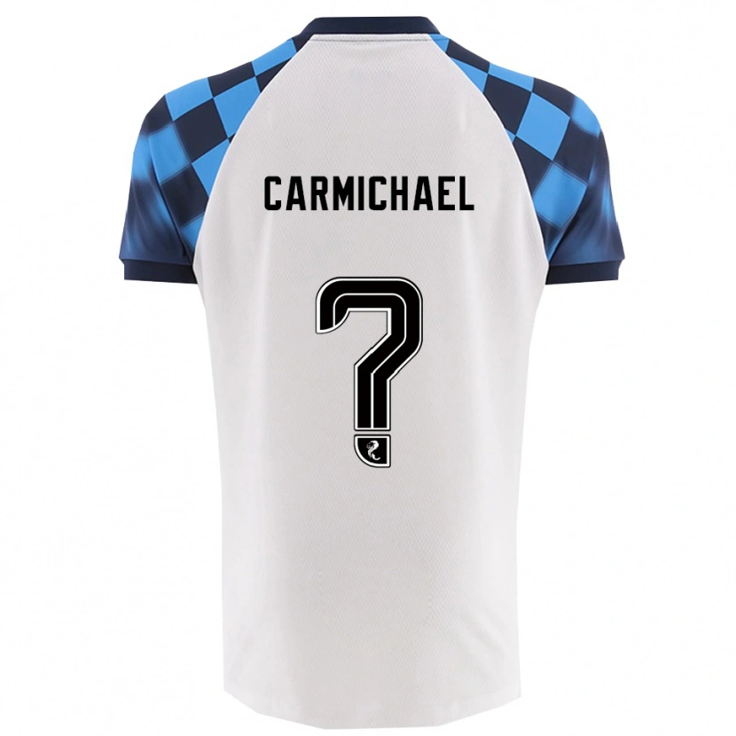 Danxen Kvinnor Liam Carmichael #0 Vit Himmelsblå Bortatröja Matchtröjor 2025/26 Tröjor T-Tröja