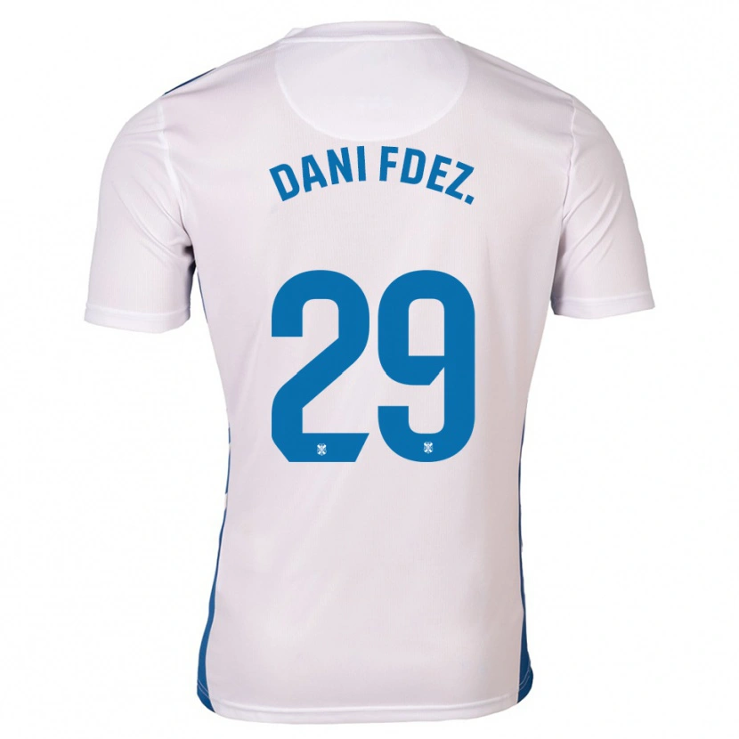 Danxen Barn Dani Fernández #29 Vit Blå Hemmatröja Matchtröjor 2025/26 Tröjor T-Tröja