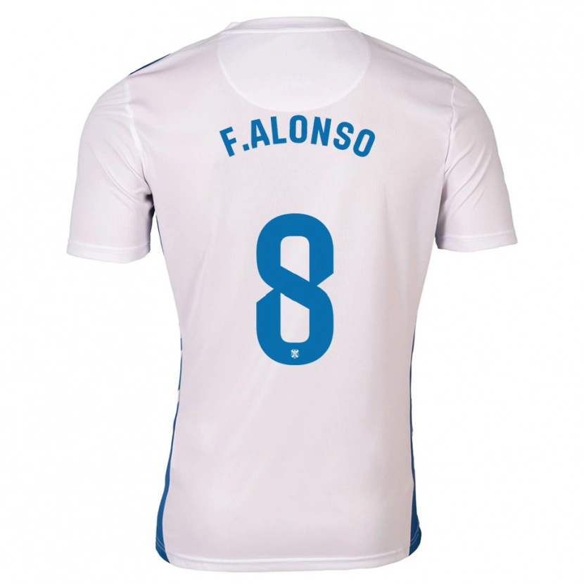 Danxen Barn Félix Alonso #8 Vit Blå Hemmatröja Matchtröjor 2025/26 Tröjor T-Tröja