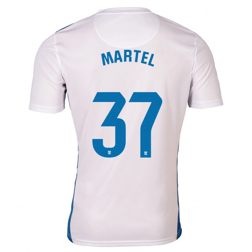 Danxen Barn Kevin Martel #37 Vit Blå Hemmatröja Matchtröjor 2025/26 Tröjor T-Tröja