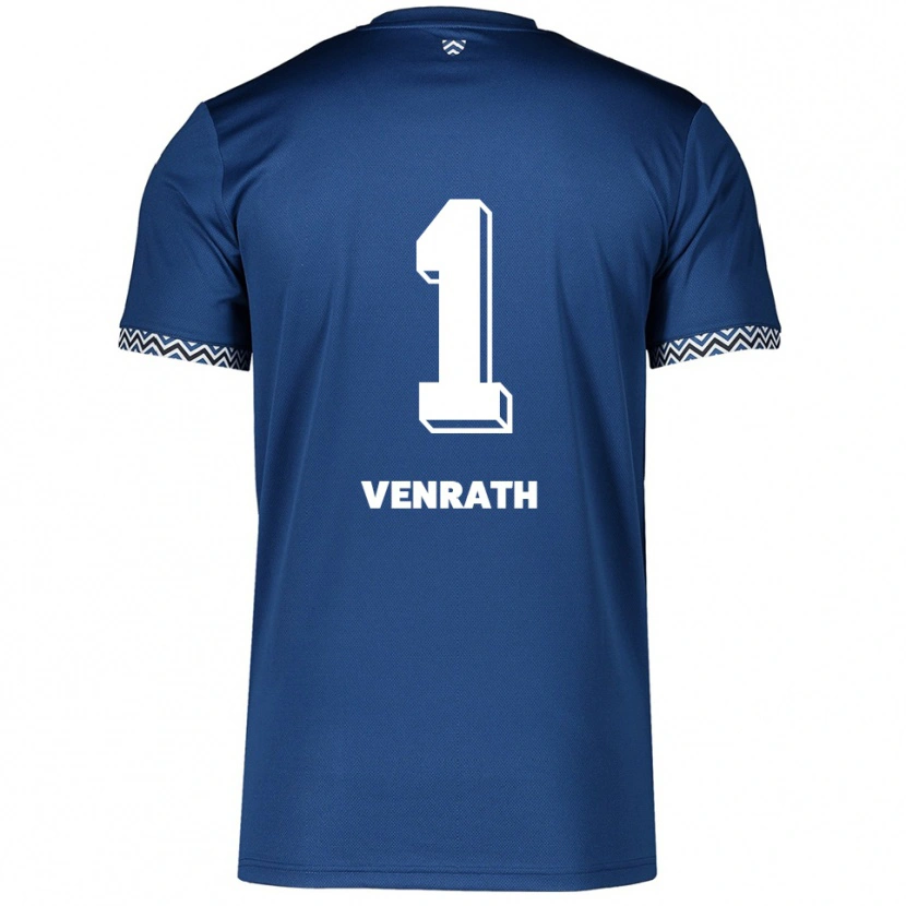 Danxen Barn Lisa Venrath #1 Marinblå Vit Hemmatröja Matchtröjor 2025/26 Tröjor T-Tröja