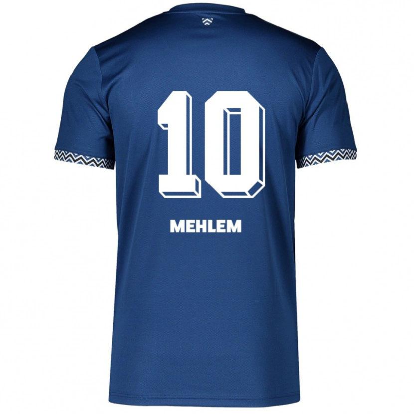 Danxen Barn Marvin Mehlem #10 Marinblå Vit Hemmatröja Matchtröjor 2025/26 Tröjor T-Tröja