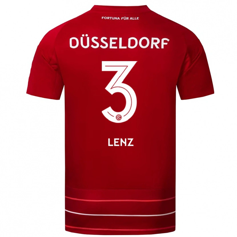 Danxen Barn Christopher Lenz #3 Röd Vit Hemmatröja Matchtröjor 2025/26 Tröjor T-Tröja