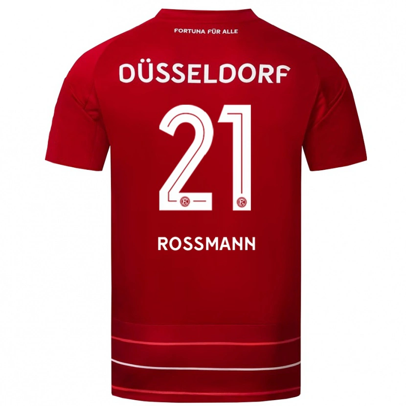Danxen Barn Tim Rossmann #21 Röd Vit Hemmatröja Matchtröjor 2025/26 Tröjor T-Tröja