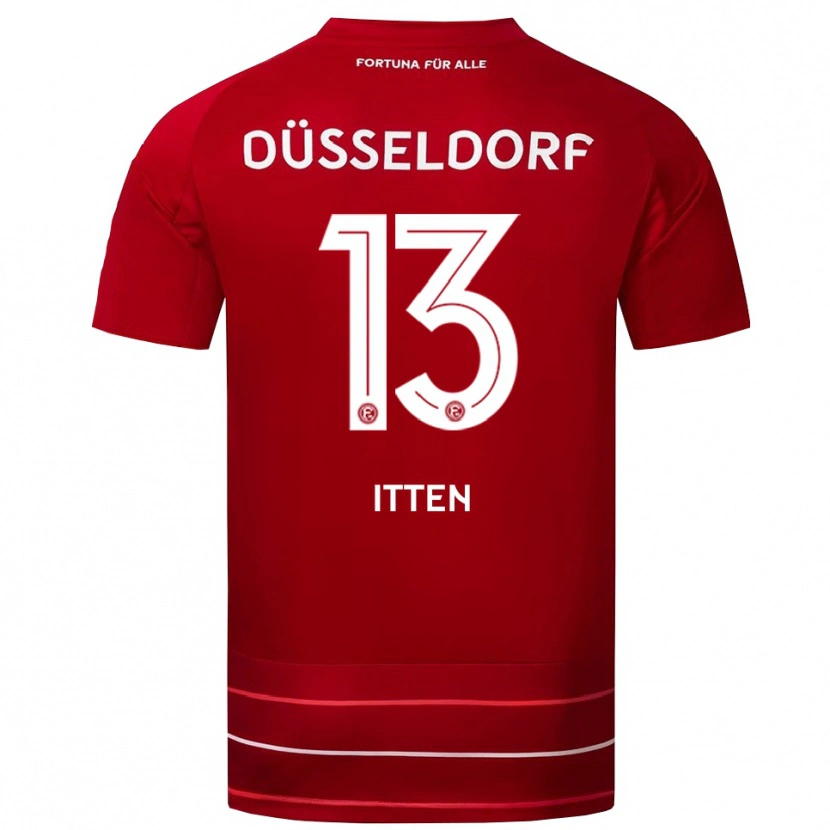 Danxen Barn Cedric Itten #13 Röd Vit Hemmatröja Matchtröjor 2025/26 Tröjor T-Tröja