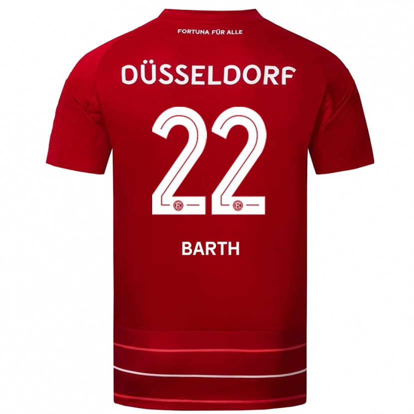 Danxen Barn Tom Barth #22 Röd Vit Hemmatröja Matchtröjor 2025/26 Tröjor T-Tröja