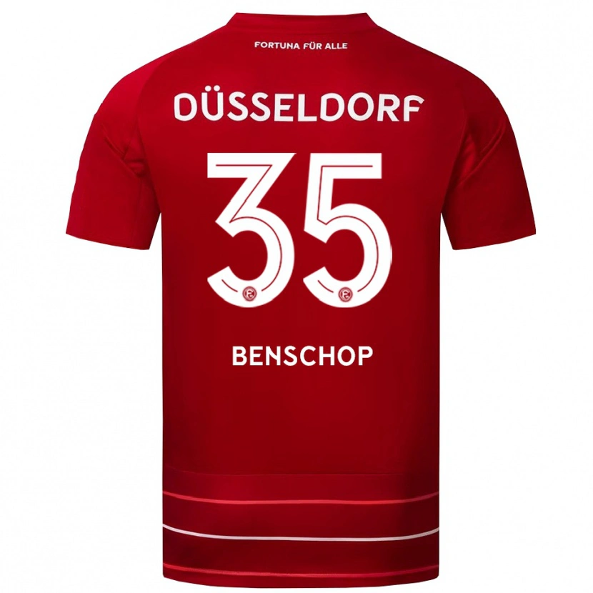 Danxen Barn Charlison Benschop #35 Röd Vit Hemmatröja Matchtröjor 2025/26 Tröjor T-Tröja