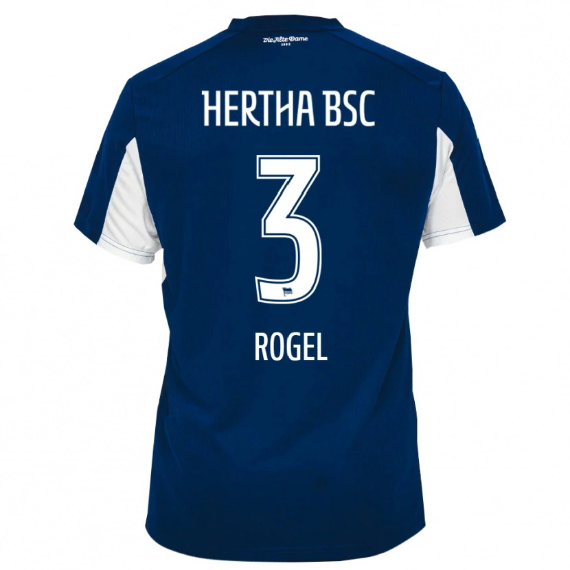 Danxen Barn Agustín Rogel #3 Vit Blå Hemmatröja Matchtröjor 2025/26 Tröjor T-Tröja
