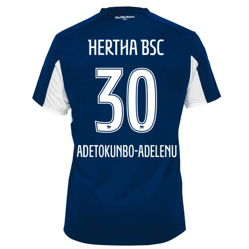 Danxen Barn Oluwajimi Adetokunbo-Adelenu #30 Vit Blå Hemmatröja Matchtröjor 2025/26 Tröjor T-Tröja