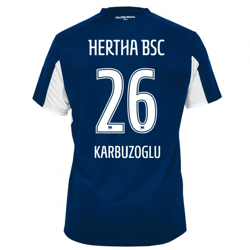 Danxen Barn Mikail Karbuzoglu #26 Vit Blå Hemmatröja Matchtröjor 2025/26 Tröjor T-Tröja