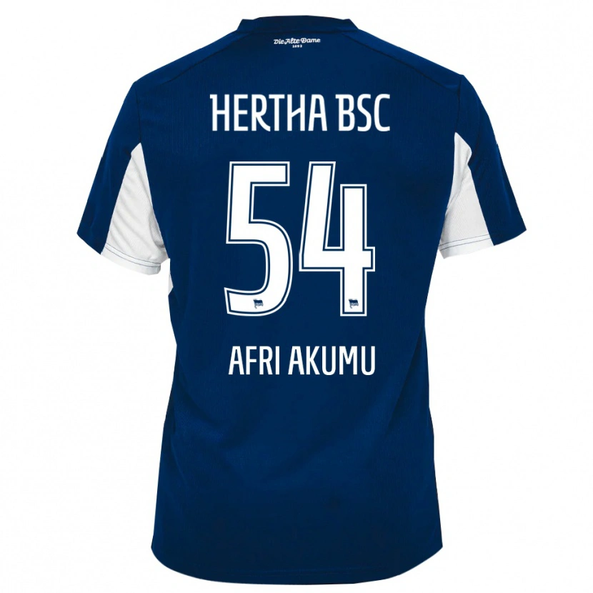 Danxen Barn Maik Afri Akumu #54 Vit Blå Hemmatröja Matchtröjor 2025/26 Tröjor T-Tröja