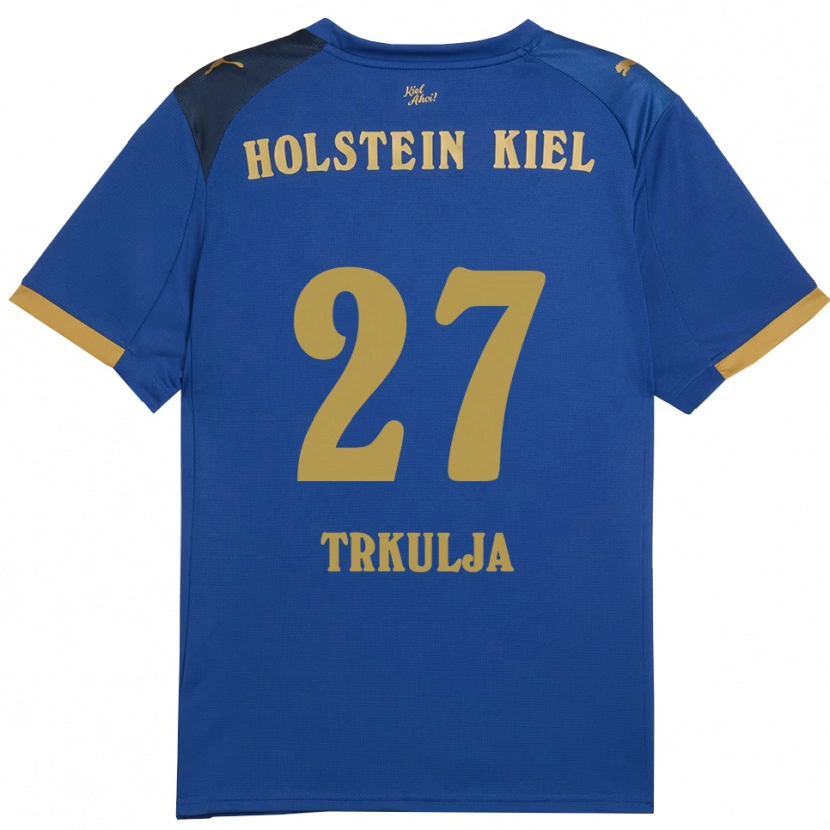 Danxen Barn Mihailo Trkulja #27 Blå Guld Hemmatröja Matchtröjor 2025/26 Tröjor T-Tröja