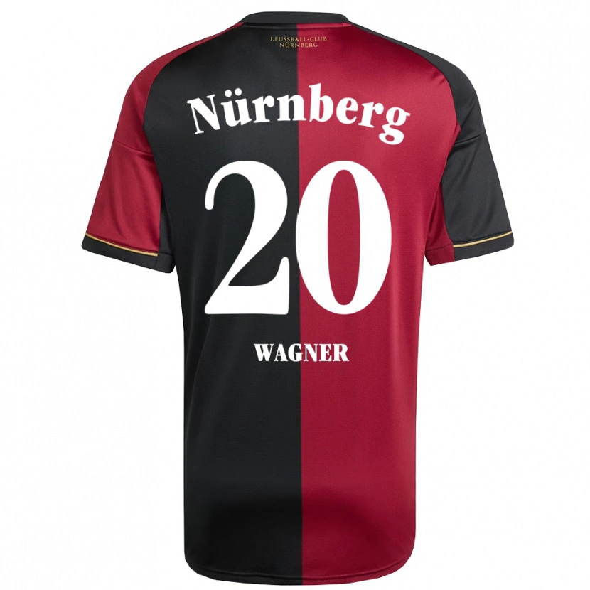 Danxen Barn Erik Wagner #20 Vinröd Svart Hemmatröja Matchtröjor 2025/26 Tröjor T-Tröja